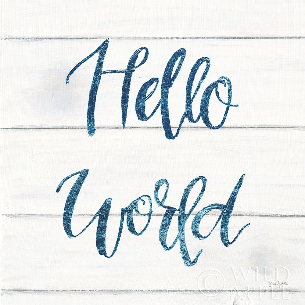 Wall Art Painting id:201712, Name: Sweet Baby Boy I White Wood Sq, Artist: Jackson, Jenaya