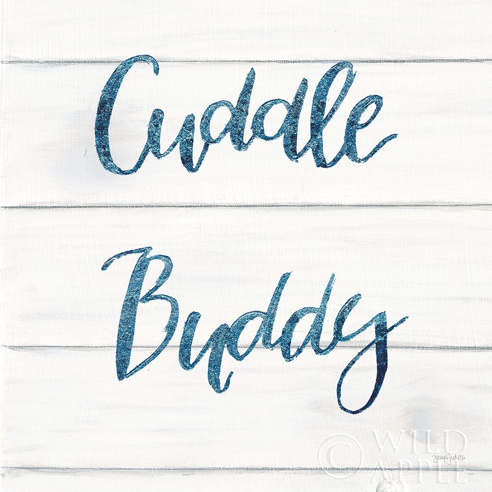 Wall Art Painting id:201714, Name: Sweet Baby Boy VI White Wood Sq, Artist: Jackson, Jenaya