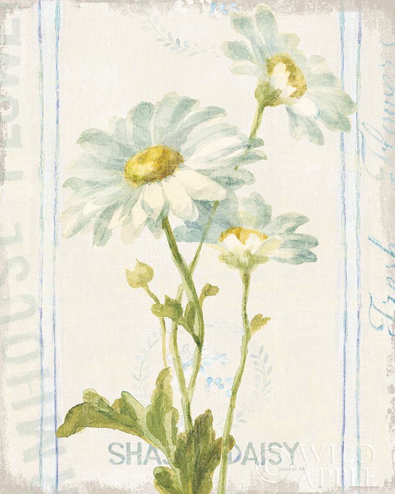 Wall Art Painting id:211454, Name: Floursack Florals III, Artist: Nai, Danhui