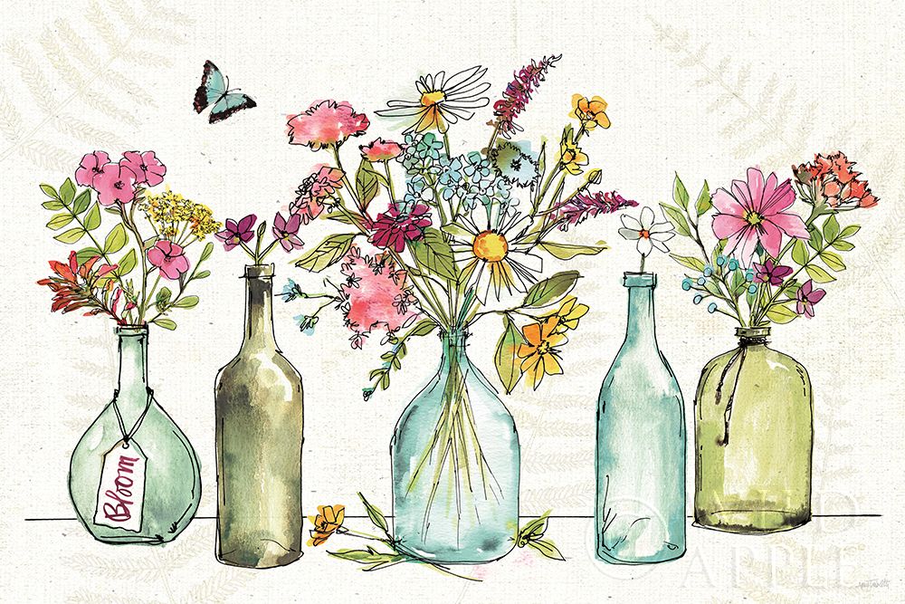 Wall Art Painting id:198541, Name: Simply Petals I, Artist: Tavoletti, Anne