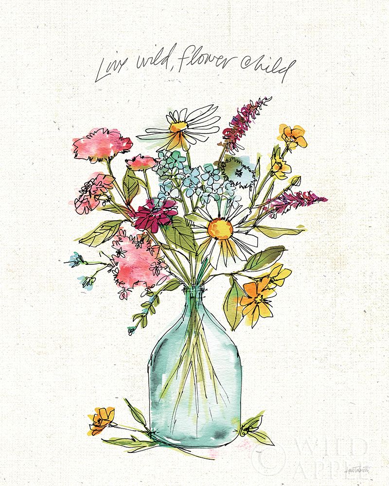 Wall Art Painting id:198542, Name: Simply Petals II, Artist: Tavoletti, Anne