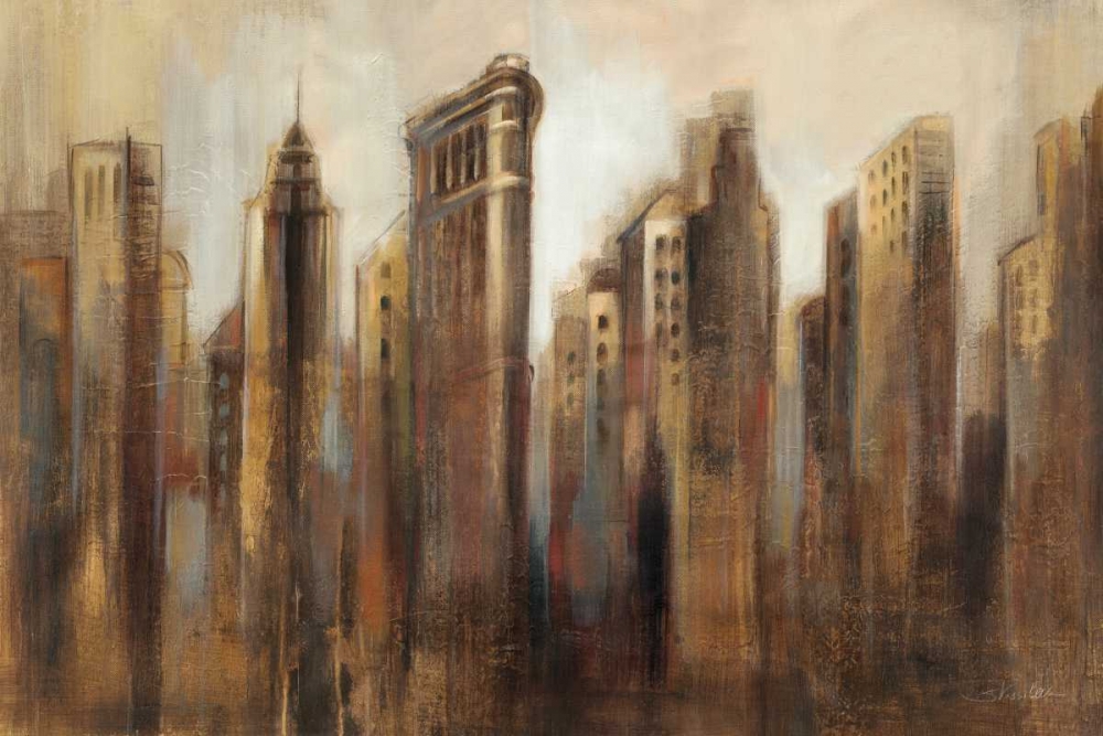 Wall Art Painting id:18037, Name: Flatiron Skyline, Artist: Vassileva, Silvia