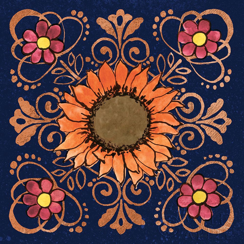 Wall art: October Garden VI Blue, by Grove, Beth