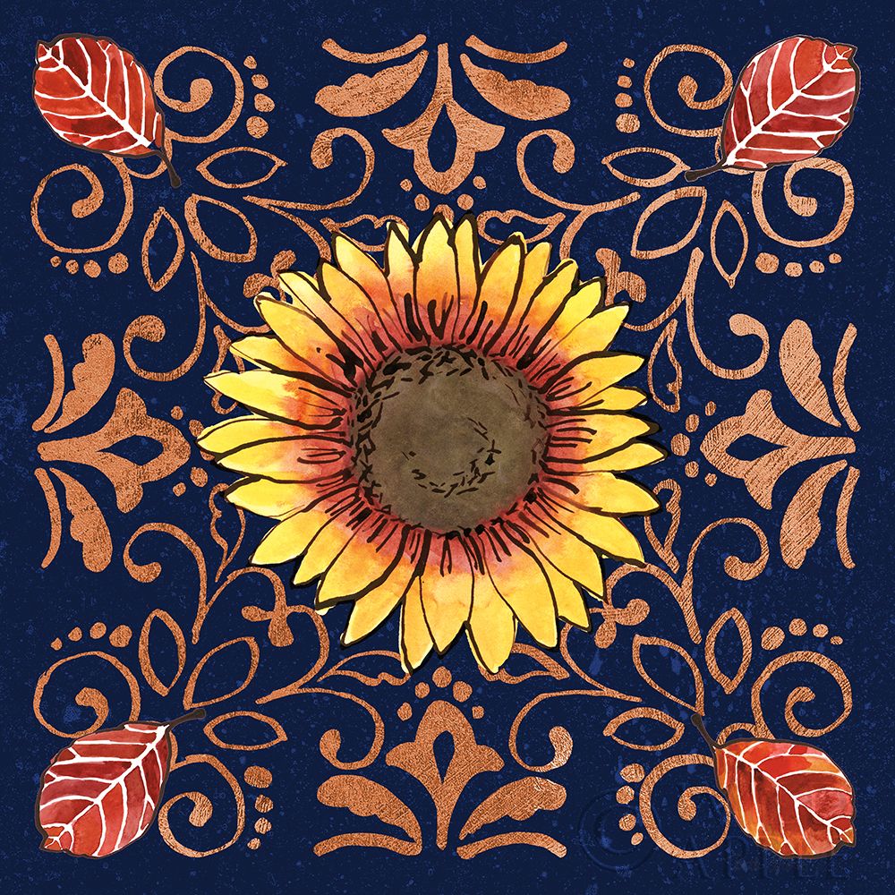 Wall art: October Garden VII Blue, by Grove, Beth