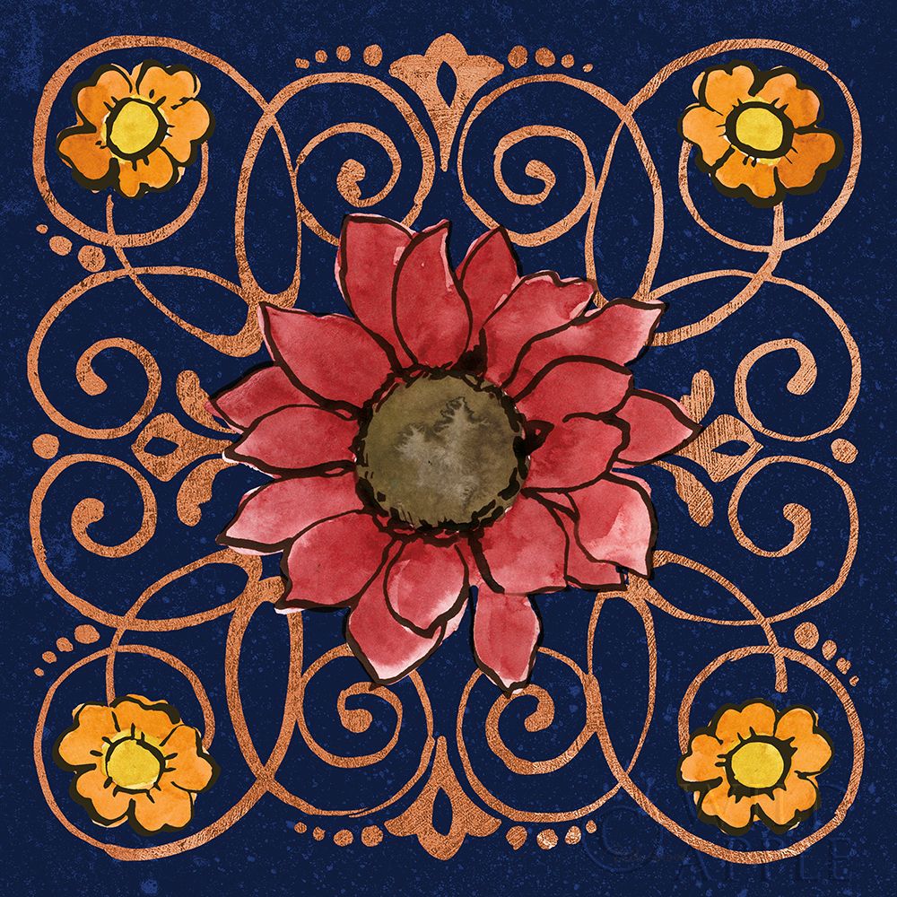 Wall art: October Garden VIII Blue, by Grove, Beth