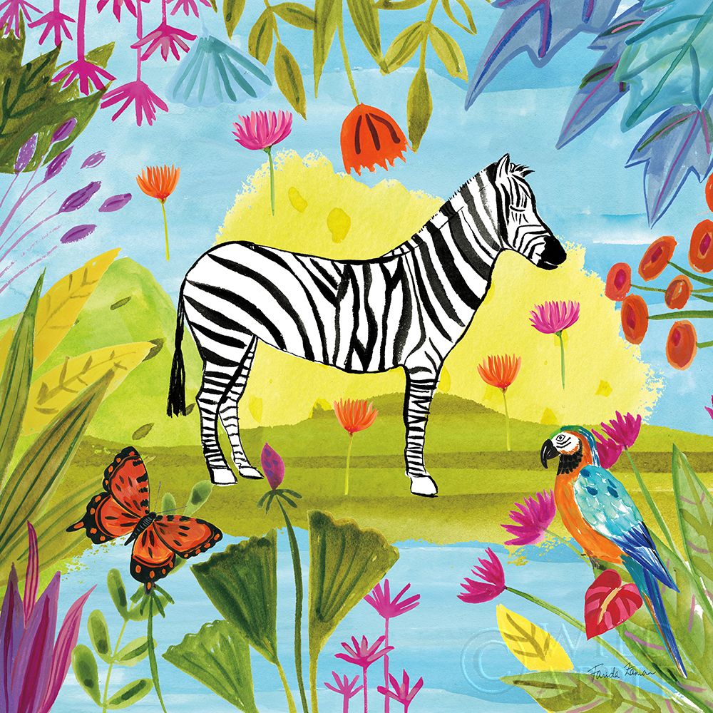 Wall Art Painting id:208740, Name: The Big Jungle III, Artist: Zaman, Farida