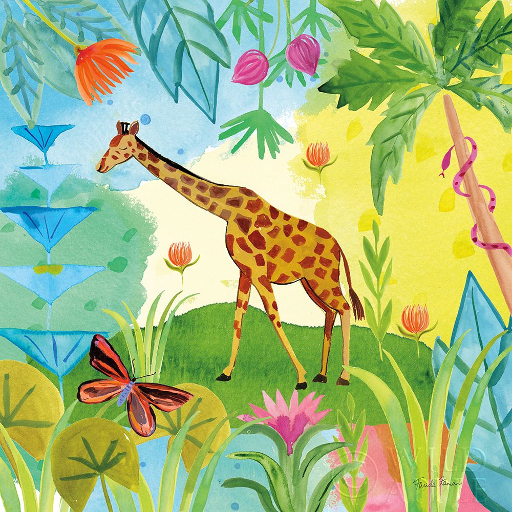 Wall Art Painting id:208741, Name: The Big Jungle IV, Artist: Zaman, Farida