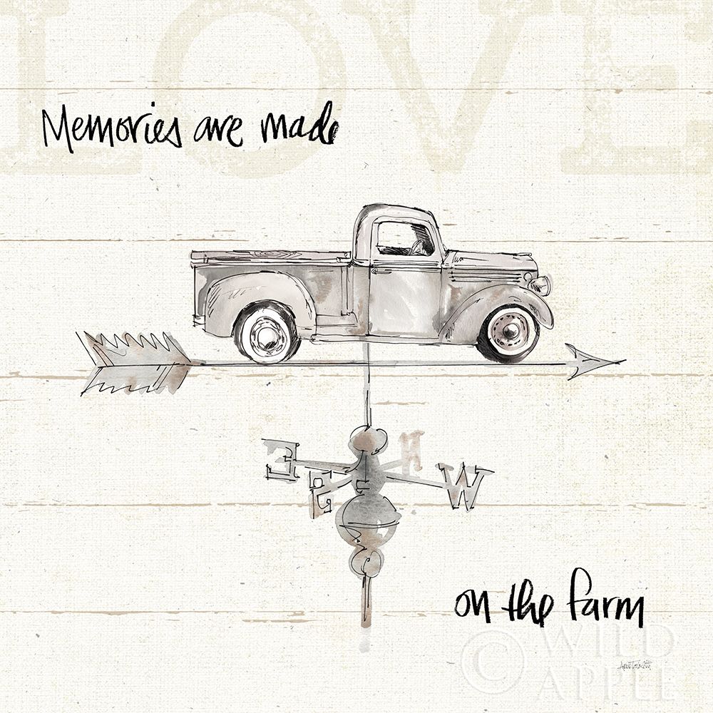 Wall Art Painting id:231269, Name: Farm Memories V Truck, Artist: Tavoletti, Anne