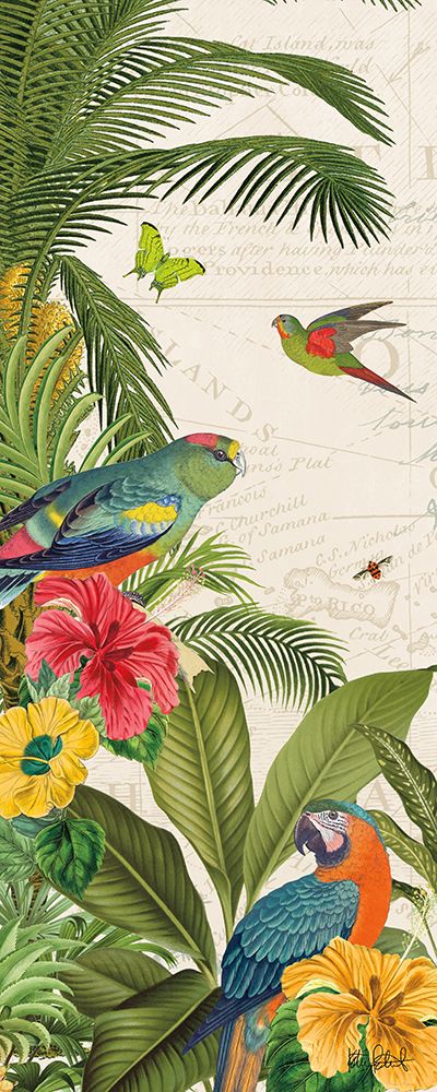 Art Print: Parrot Paradise VI
