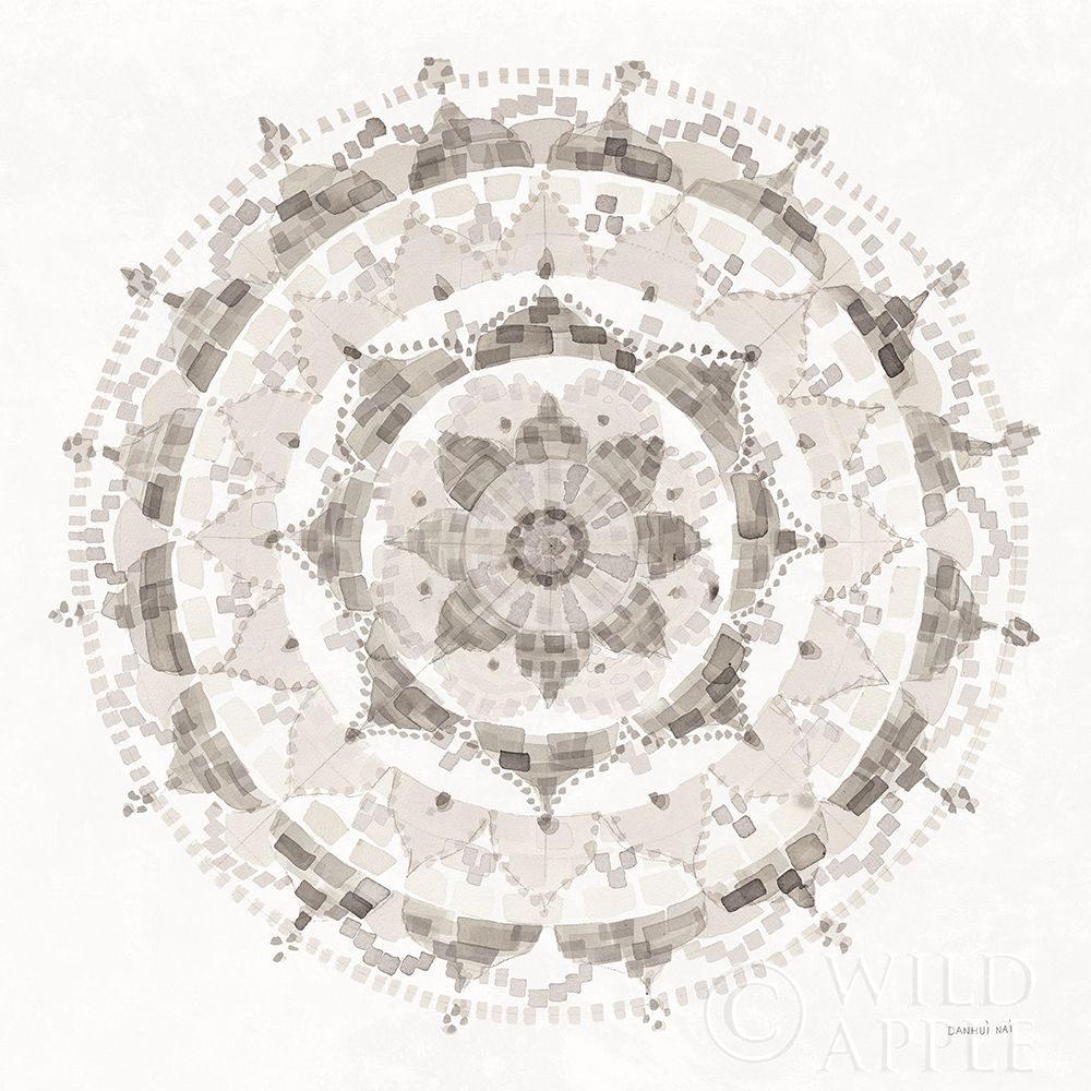Wall art: Neutral Mandala, by Nai, Danhui