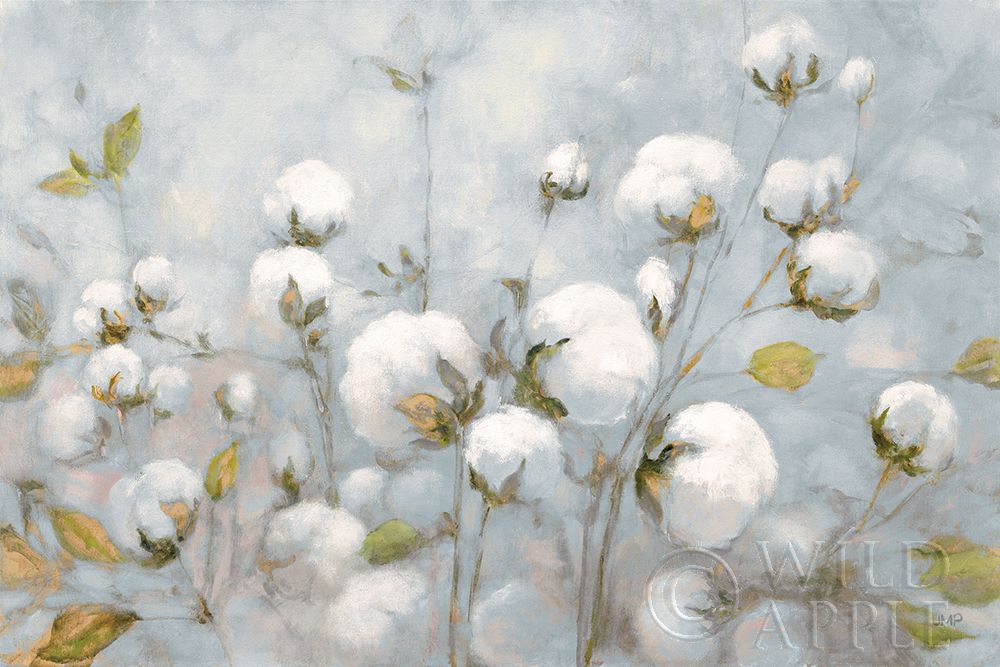 Wall Art Painting id:220488, Name: Cotton Field Blue Gray, Artist: Purinton, Julia