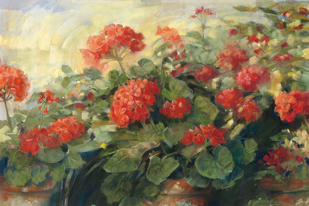 Wall Art Painting id:762696, Name: Geranium Wave Cream, Artist: Rowan, Carol