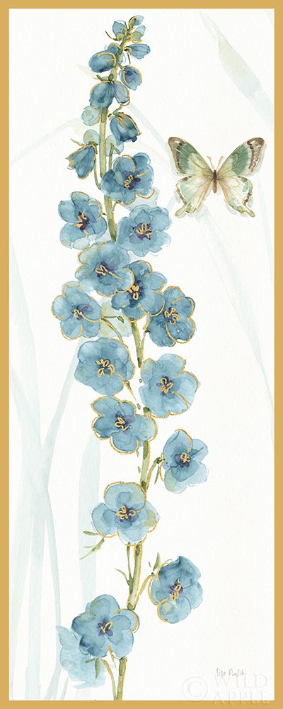 Wall Art Painting id:228033, Name: Rainbow Seeds Flowers VI Butterfly, Artist: Audit, Lisa