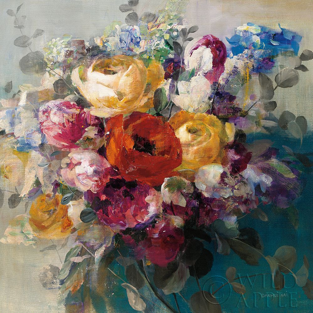 Wall art: Fall Bouquet Orange Rose, by Nai, Danhui