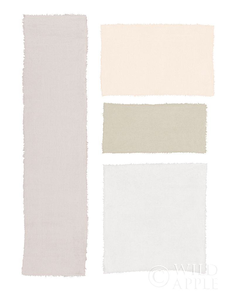 Art Print: Painted Weaving III Neutral on White