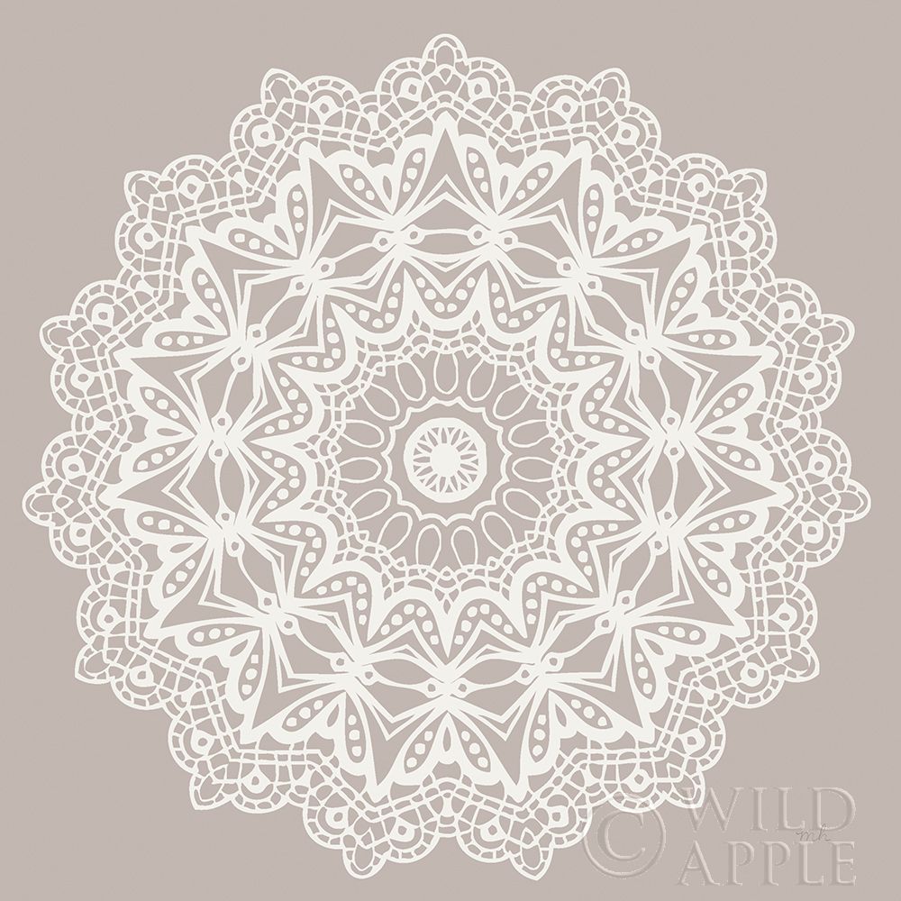 Art Print: Contemporary Lace Neutral VI