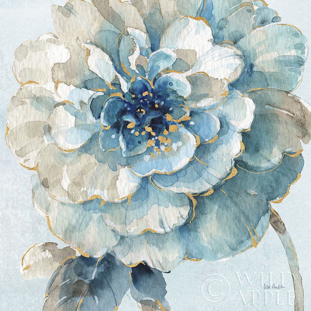 Wall Art Painting id:307442, Name: Indigold VII Light Blue, Artist: Audit, Lisa