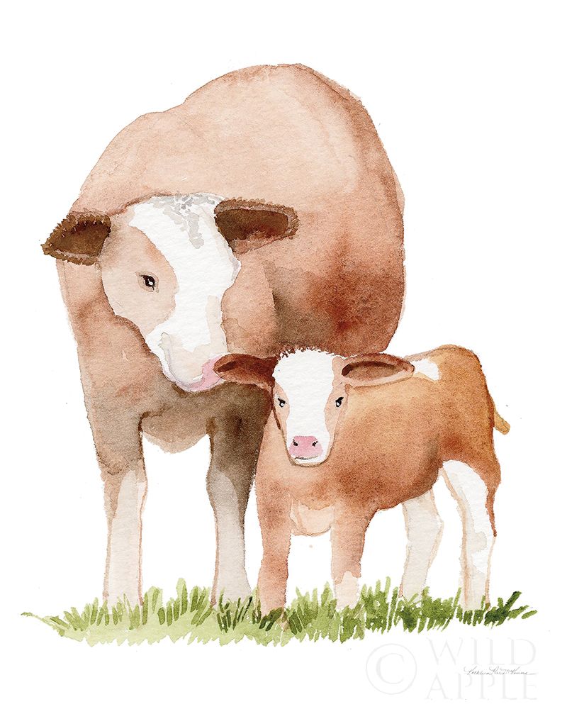 Art Print: Life on the Farm Animal Element I