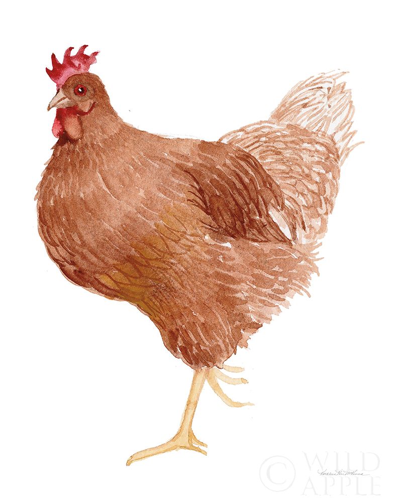 Art Print: Life on the Farm Chicken Element IV