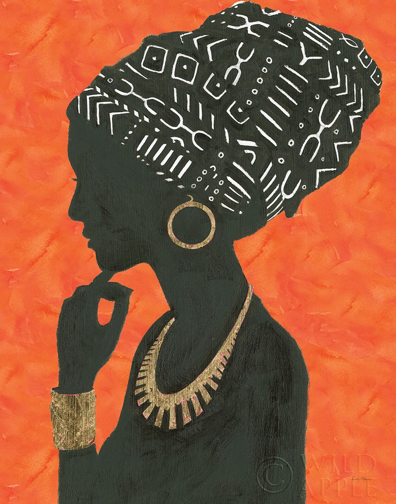 Art Print: Graceful Majesty II Orange