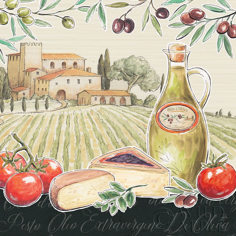 Wall Art Painting id:220564, Name: Tuscan Flavor III, Artist: Brissonnet, Daphne
