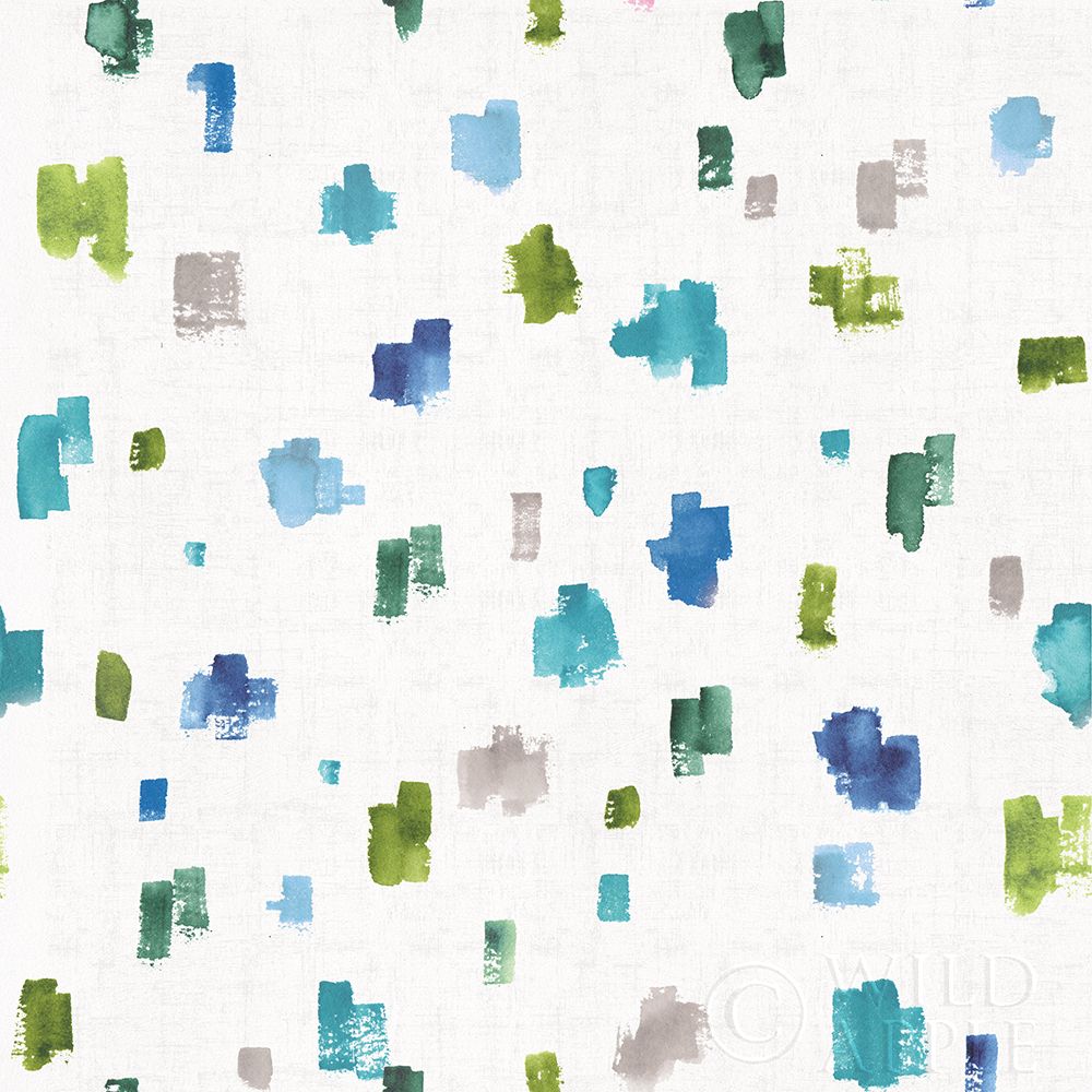 Art Print: Blue and Green Garden Step 05B