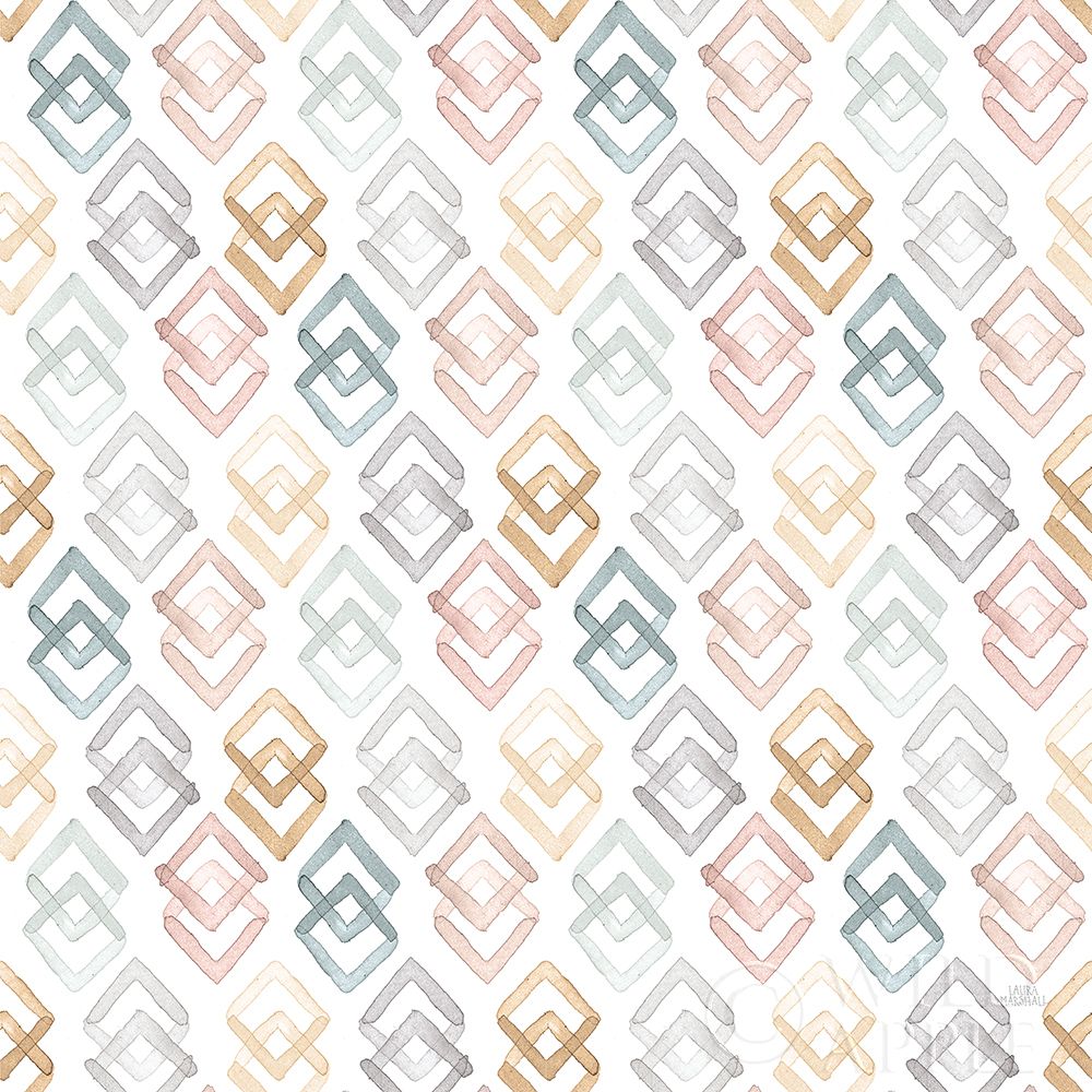 Wall Art Painting id:222042, Name: World Traveler Pattern X, Artist: Marshall, Laura