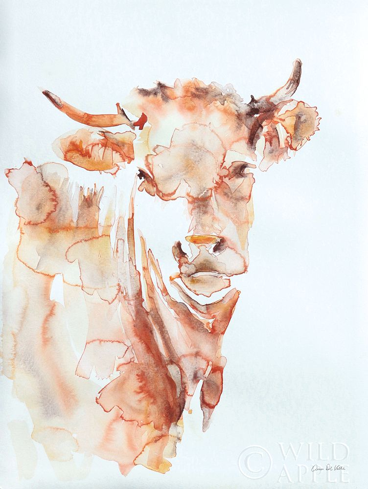 Wall Art Painting id:227559, Name: Village Cow, Artist: Del Valle, Aimee