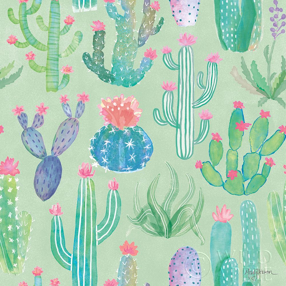 Wall Art Painting id:227912, Name: Bohemian Cactus Step 01C, Artist: Urban, Mary