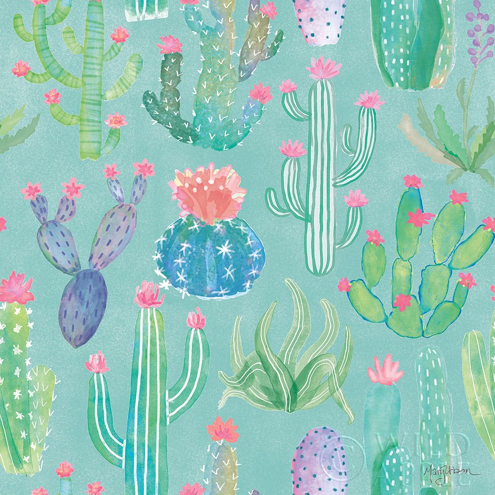 Wall Art Painting id:227911, Name: Bohemian Cactus Step 01E, Artist: Urban, Mary