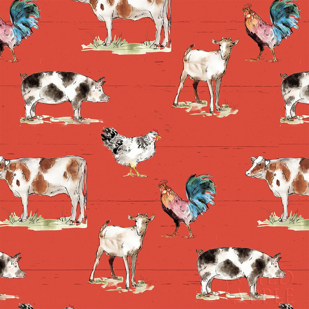 Art Print: Down on the Farm Step 01B