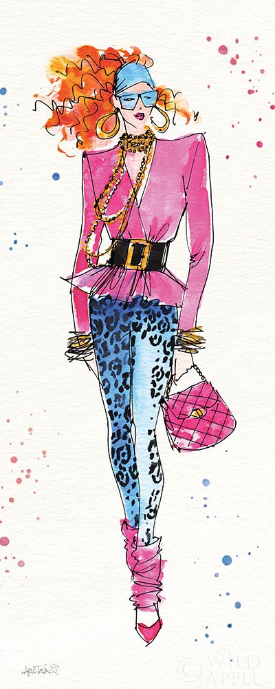Art Print: 80s Fashion II Color