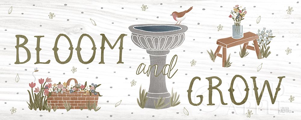 Wall Art Painting id:257781, Name: Blooming Garden VIII, Artist: Marshall, Laura