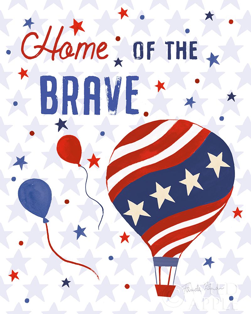 Art Print: America The Beautiful V