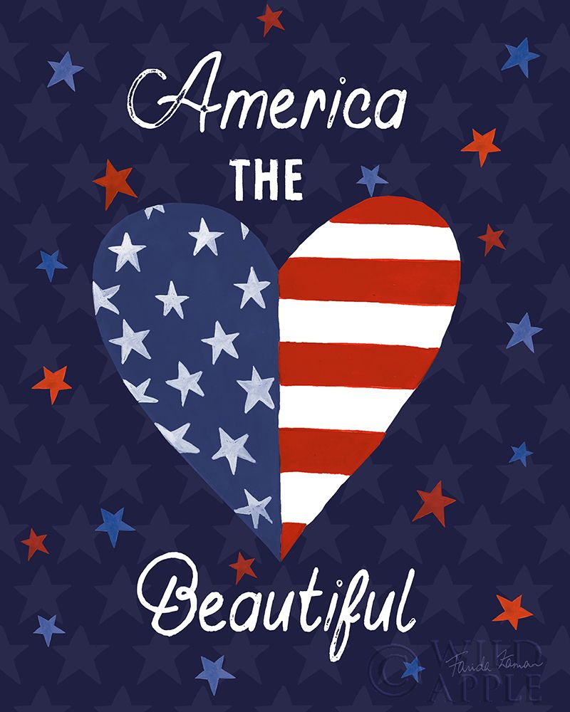 Art Print: America The Beautiful VI