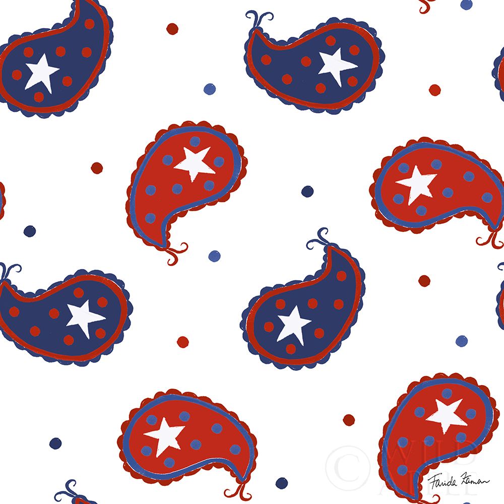 Art Print: America the Beautiful Pattern I A