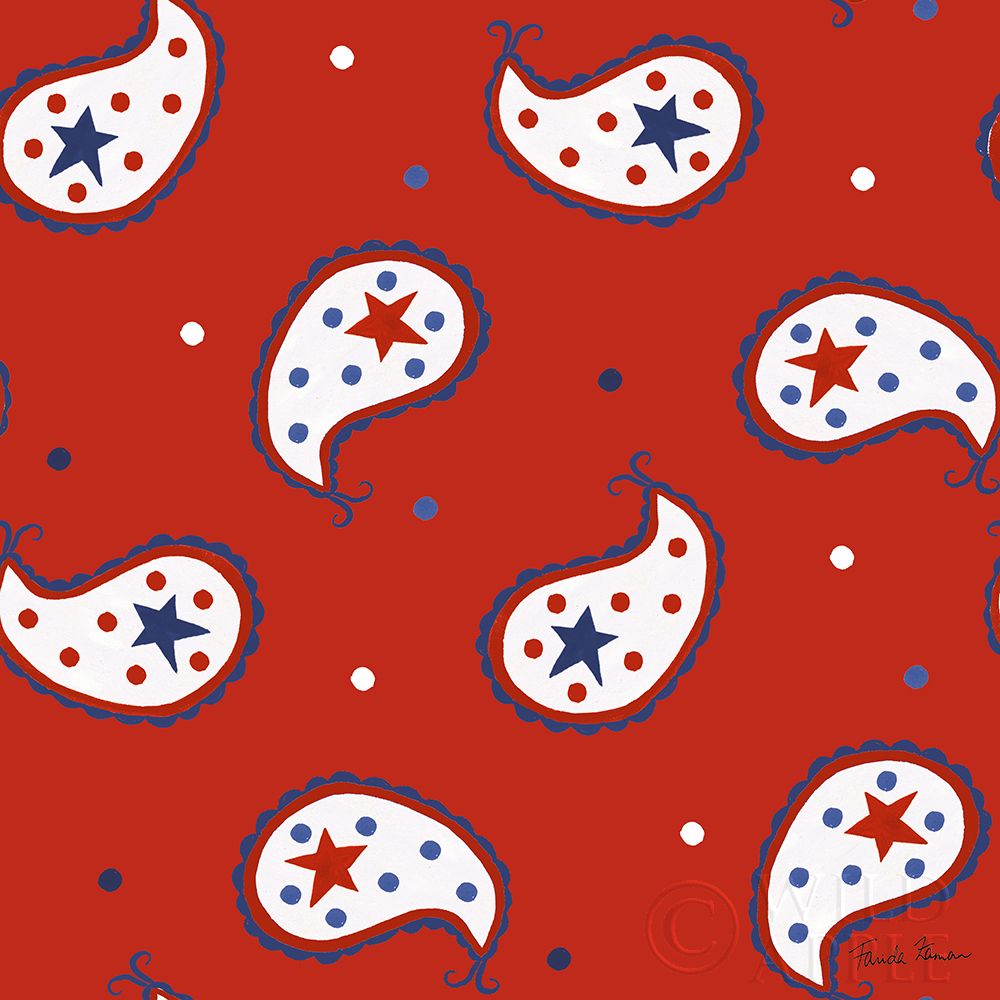 Art Print: America the Beautiful Pattern I B