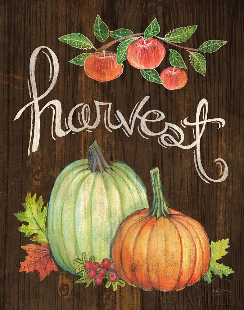 Wall Art Painting id:257819, Name: Autumn Harvest IV Walnut, Artist: Urban, Mary