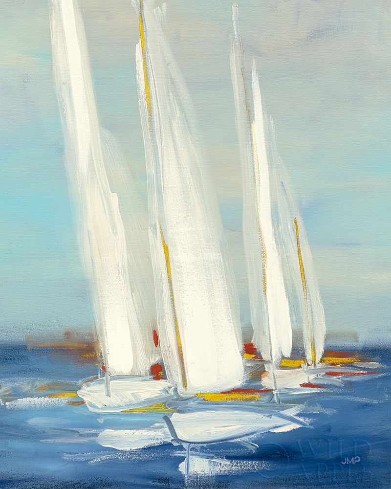 Art Print: Summer Regatta II Red Yellow
