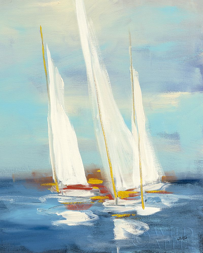 Art Print: Summer Regatta III Red Yellow