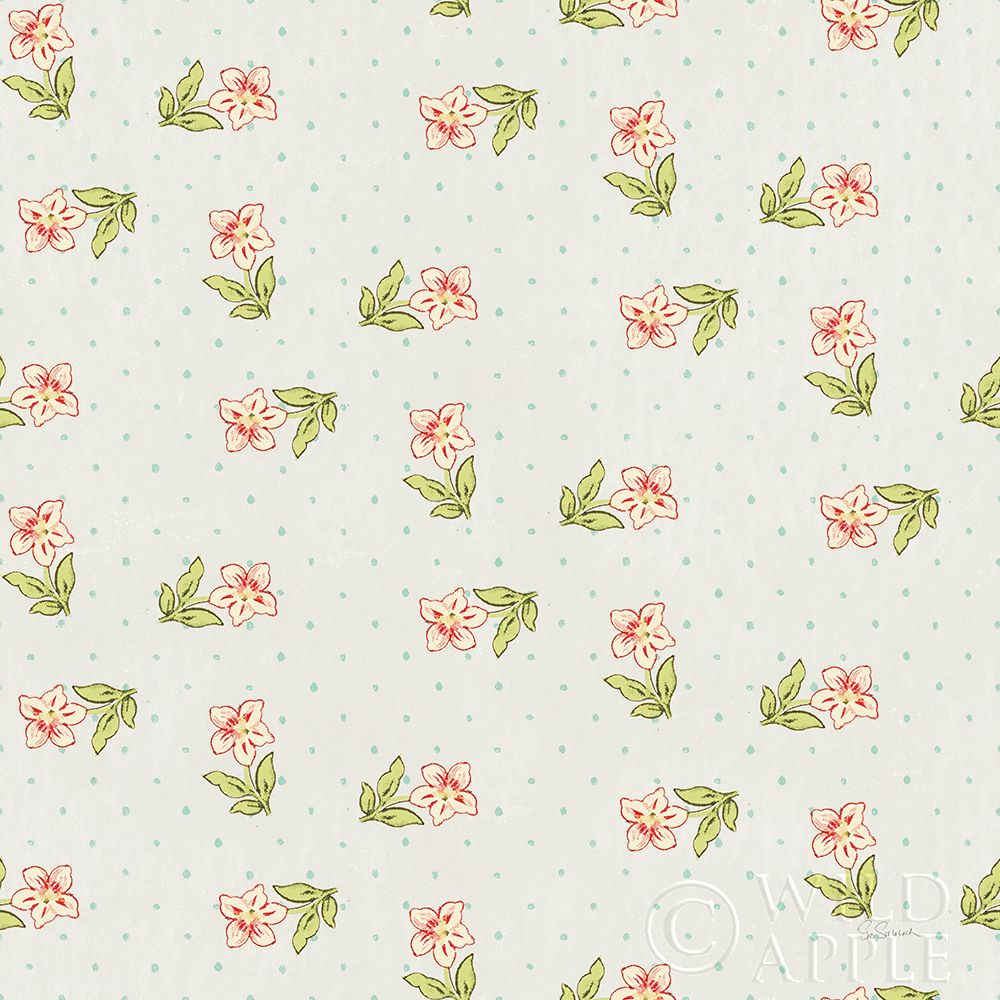 Wall Art Painting id:247353, Name: Cottage Roses Pattern IA, Artist: Schlabach, Sue