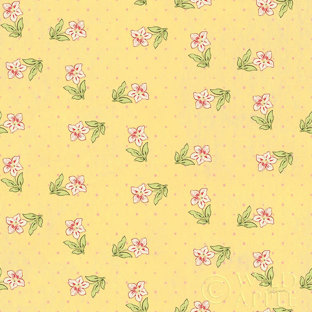 Wall Art Painting id:247354, Name: Cottage Roses Pattern IB, Artist: Schlabach, Sue