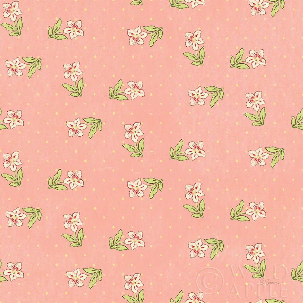 Wall Art Painting id:247355, Name: Cottage Roses Pattern IC, Artist: Schlabach, Sue