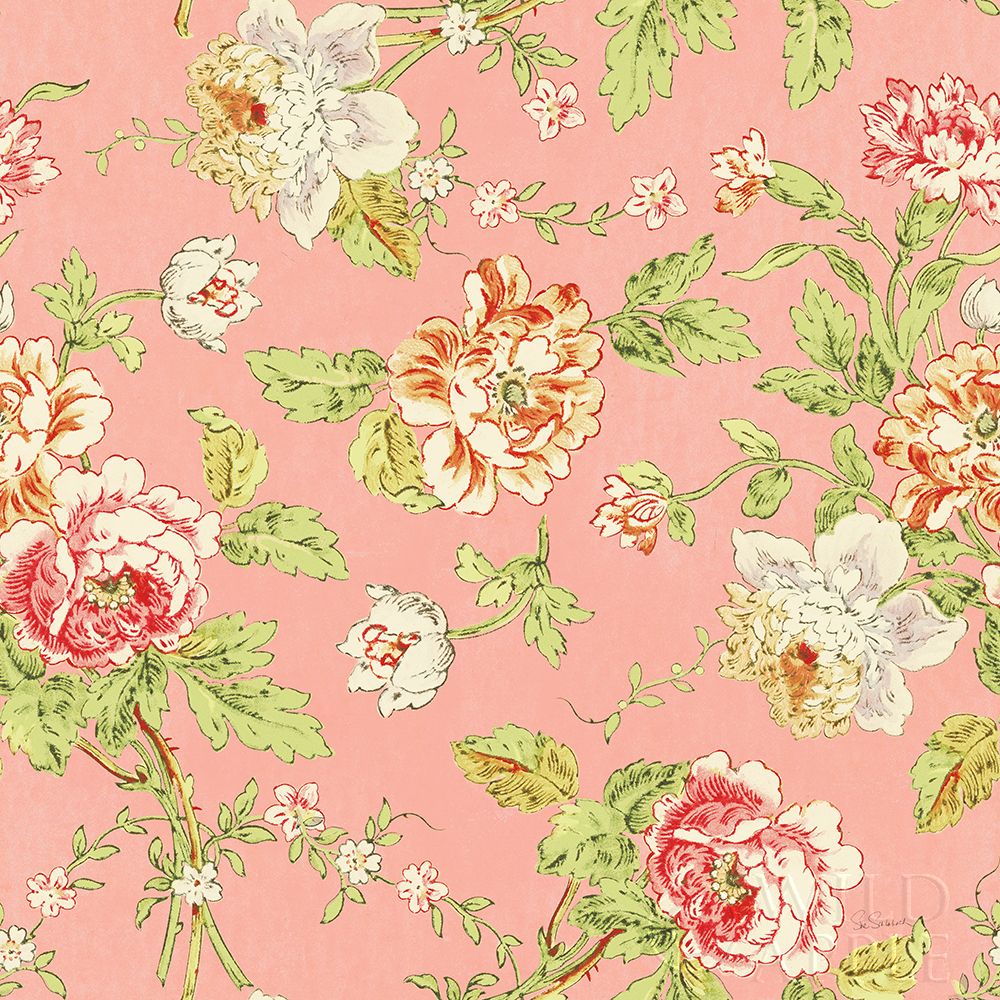 Wall Art Painting id:247359, Name: Cottage Roses Pattern IIIC, Artist: Schlabach, Sue