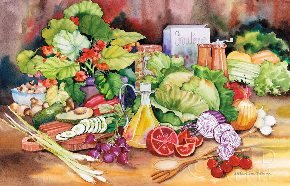 Art Print: Garden Salad