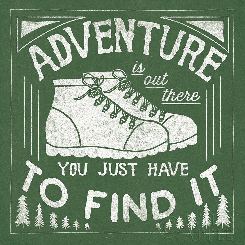 Wall Art Painting id:263002, Name: The Great Outdoors VII Green, Artist: Marshall, Laura