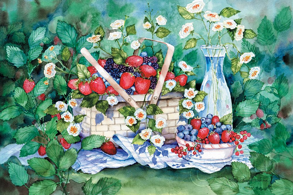 Art Print: Strawberry Picnic