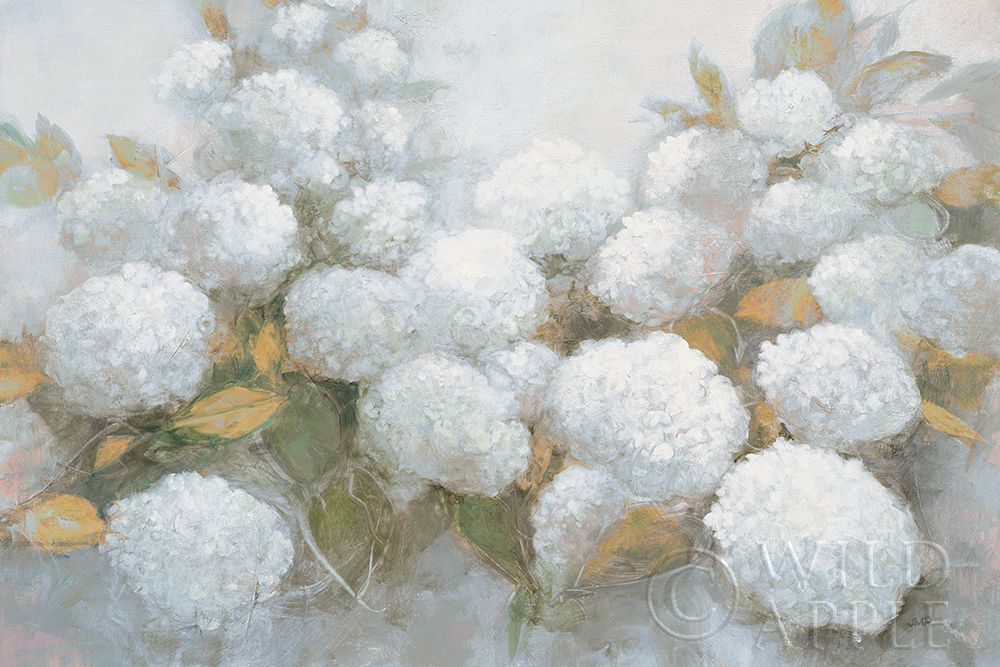 Wall Art Painting id:265466, Name: Annabelle Hydrangeas Blue Gray Crop, Artist: Purinton, Julia