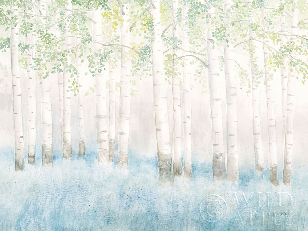 Wall Art Painting id:265113, Name: Soft Birches, Artist: Wiens, James