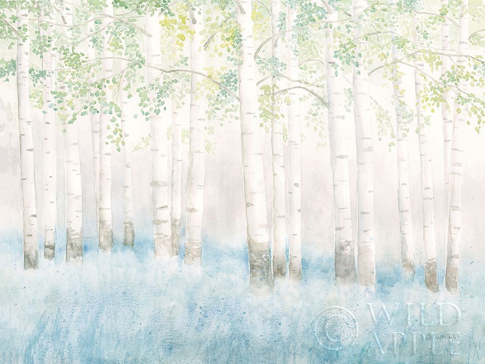 Wall Art Painting id:265113, Name: Soft Birches, Artist: Wiens, James